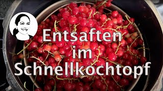 Schnellkochtopf Entsaften auch ohne Zucker  So einfach gehts [upl. by Llig121]