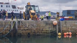 Stromness Shopping Week 2023 Greasy pole [upl. by Olegnaed]