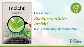 LIVE Boekpresentatie Inzicht  30 maart 2023 2000 uur [upl. by Colpin]