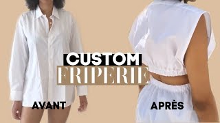 HOW TO  Customiser une chemise dénichée en Fripe OCEANELEVENSTYLE [upl. by Wappes743]