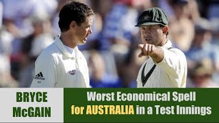 BRYCE McGAIN  Worst Economy Rate for AUSTRALIA in a Test Innings TEST DEBUT AUS tour of SA 2009 [upl. by Analiese]