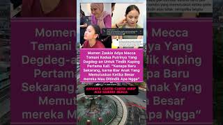 Momen zaskia adya mecca temani kedua putrinya tindik kuping pertama kali zaskiaadyamecca [upl. by Frechette]