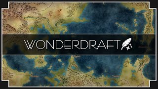 Wonderdraft  Worldbuilding Map Timelapse [upl. by Aihsemat]