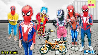 KID SPIDER MAN Rescue his dad and stepmom from BAD GUYS  Action In Real life [upl. by Ardnassela507]