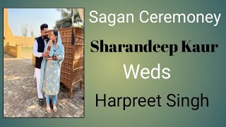 Live  Sagam Ceremoney  Sharandeep Kaur Weds Harpreet Singh  Nirgun Tv M  62842  83095 [upl. by Muraida]