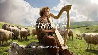 Prophetic Warfare Harp Instrumental WorshipYAHWEHFor Meditation Sleep amp Studying [upl. by Salamone809]