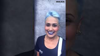 Cabello Azul shortvideo  RAUL ROA ESTILISTA [upl. by Aurthur]