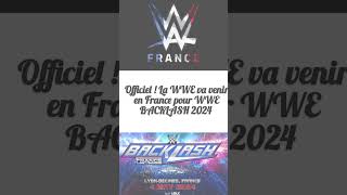 WWE Backlash 2024 en France [upl. by Ayala]