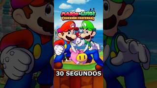 ⚡ Mario amp Luigi Conexión Fraternal en 30 segundos ❤️ shorts [upl. by Buffy]