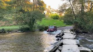 Mercedes G Wagen G500 river crossing at Tarr Steps [upl. by Fisa]