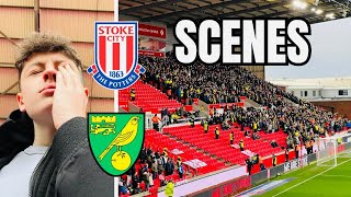 SCENES as NORWICH BATTER STOKE Stoke 03 Norwich [upl. by Gregory]