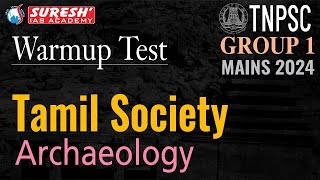 TNPSC  GROUPI  WARMUP TEST  TAMIL SOCIETY  Suresh IAS Academy [upl. by Aleunam751]