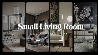 How to Decorate a small living room  9 Styling tricks [upl. by Nannahs]