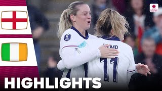 England vs Ireland  Alessia Russo Goal  Highlights  Womens Euro Qualifiers 12072024 [upl. by Mcclelland]