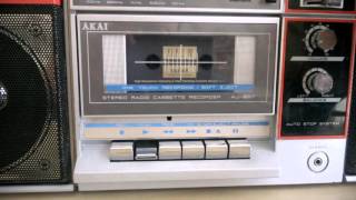 AKAI Retro Stereo Cassette ghetto blaster boombox for Sale [upl. by Krakow]