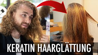 Keratin Haarglättung beim Friseur ● Haare glätten [upl. by Jesher714]