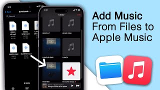 How To Add Music MP3 From Files To Apple Music on iPhone [upl. by Lower]