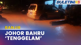 BANJIR  Beberapa Lokasi Di Johor Bahru Dilanda Banjir Kilat Awal Pagi Tadi [upl. by Janeta]