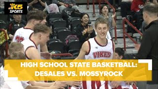 HS Boys State Basketball Semis DeSales vs Mossyrock [upl. by Vaas307]