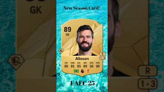 Alisson FC25 Card alisson brazil liverpool worldcup epl englishpremierleague championsleague [upl. by Careaga944]