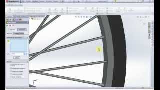 Solidworks  N°9 ruota 44 filettatura cosmetica progetto bicicletta [upl. by Garrott]