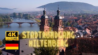 Stadtrundgang Miltenberg in Unterfranken Walking Tour in Miltenberg 4k 30FPS [upl. by Attolrac]