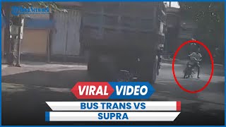 Detikdetik Kecelakaan Bus Trans Jatim Vs Supra [upl. by Ebberta]