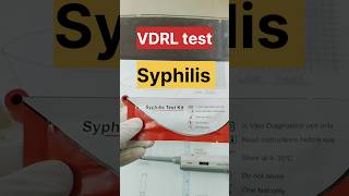 VDRL testrapid test for Syphilis disease dmlt labtechnician bscnursing [upl. by Arykahs679]