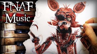 Five Nights at Freddys FNAF Theme Song  Music  Foxy Drawing [upl. by Ahron]