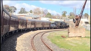 Australian Steam Trains 6029 in the West Lithgow  Portland [upl. by Sheffy]