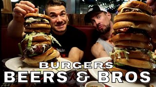 SAMs TAVERN w JoelHansen  Bellevue Washington  Food Challenge  Man Vs Food  Burger Buddies [upl. by Cissiee]