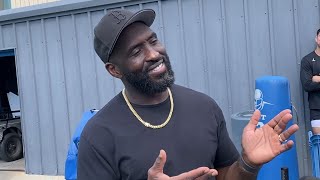 UCLA head coach DeShaun Foster at Pro Day [upl. by Tova444]