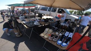 BUYING OVER 100 ITEMS AT THE FLEA MARKET SNEAKER SELLER DIDNT WANT TO BE FILMED MISSED A 10 STEAL [upl. by Namruht]