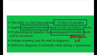 Conjugated bilirubin Paediatric surgery MRCS question solve CRACK MRCS [upl. by Essilec881]