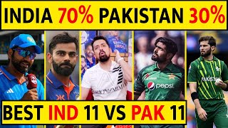 INDIA 11 VS PAKISTAN 11  KAUN KITNA AAGE STAT ANALYSIS PLAYING 11 SUSHANT MEHTA indvspak [upl. by Philbin483]