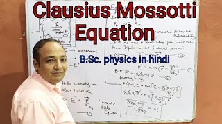 Clausius Mossotti Equation BSc in hindi  Molecular Polarisability [upl. by Januarius]