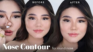 Nose Contour Technique for Round Nose  Jameline H [upl. by Amsirahc]