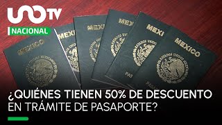 ¡Aprovecha ¿Quiénes pueden obtener 50 de descuento en costo de pasaporte en 2023 [upl. by Tressa]