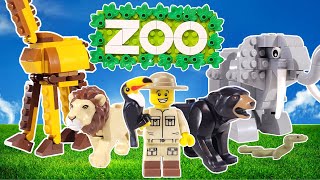 I Built a Huge Lego Zoo with Over 100 Animals [upl. by Cleasta]