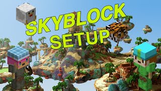 SKYBLOCK SETUP  SERVER  SKYBLOCK SERVER PREMADE [upl. by Adnowat]