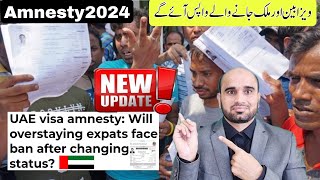 UAE visa amnesty2024 Will overstaying expats face ban after changing statusExperts explain how thi [upl. by Hutt]