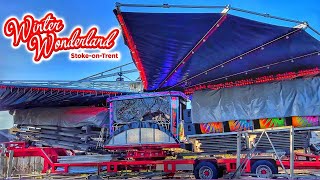 Funfair Ride Build Up Video  Leigh Danters Waltzer  Winter Wonderland Stoke [upl. by Lynna]