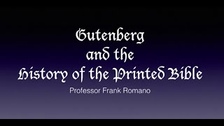 GUTENBERG BIBLE [upl. by Eiralc]