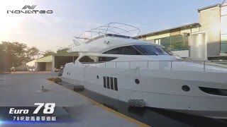 諾瓦帝遊艇 Novatec 78 Euro Luxury Yacht Intro [upl. by Ailet]