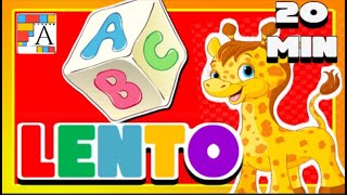 🅰️🔹El ABECEDARIO en INGLÉS canción para niños LENTO Canción del alfabeto en inglés LENTO🔹🅱️ [upl. by Babara800]