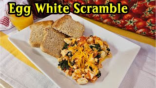 How To Make Egg White Scrambled Eggs  Egg White Breakfast Recipes [upl. by Hsemar]