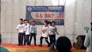 KG dance boys fusion Hindi song kids dance hindidance cornerstoneschool annualday [upl. by Ellesig519]