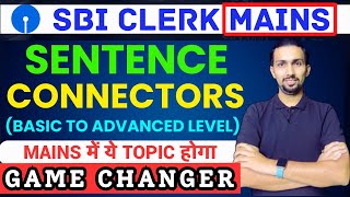 Sentence Connectors in English for SBI Clerk Mains Exam  By Aditya Sir [upl. by Matronna]