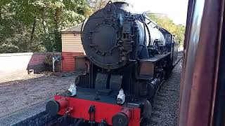 Churnet Valley Railway 5197 S160 class locomotive at Froghall Station Saturday 12102024 [upl. by Akihdar]