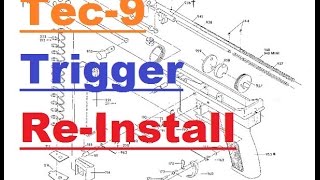 Tec9 trigger assembly Fire control group how to install [upl. by Inar]